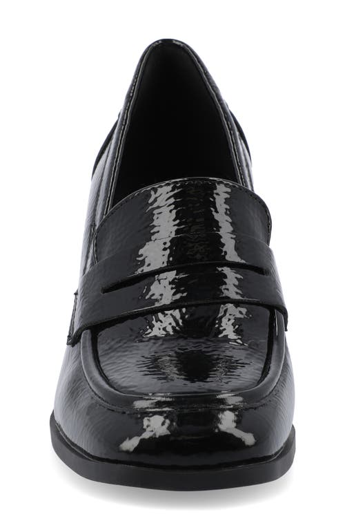 Journee Collection Collection Women's Tru Comfort Foam Malleah Pumps In Patent/black