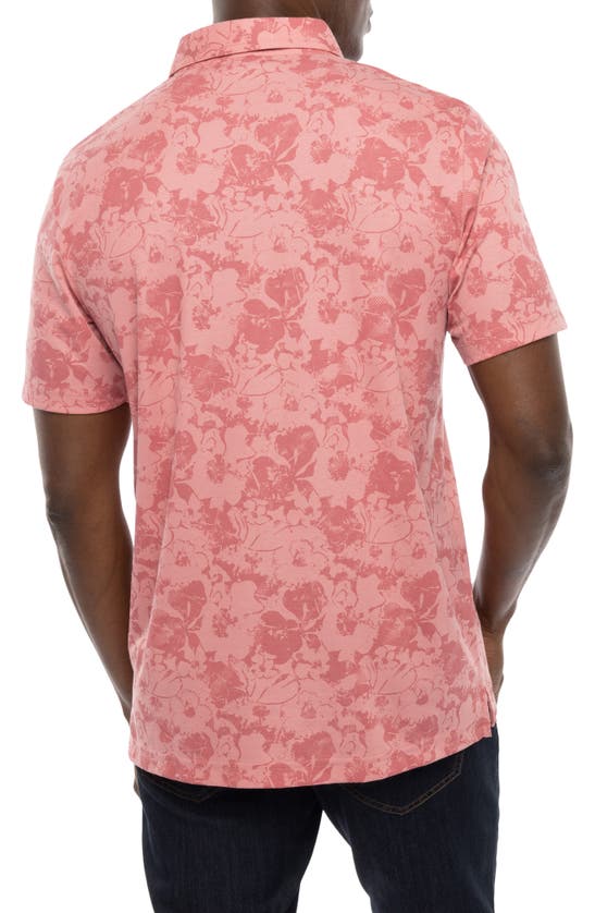 Travismathew Cactus Fruit Print Polo In Dusty Rose
