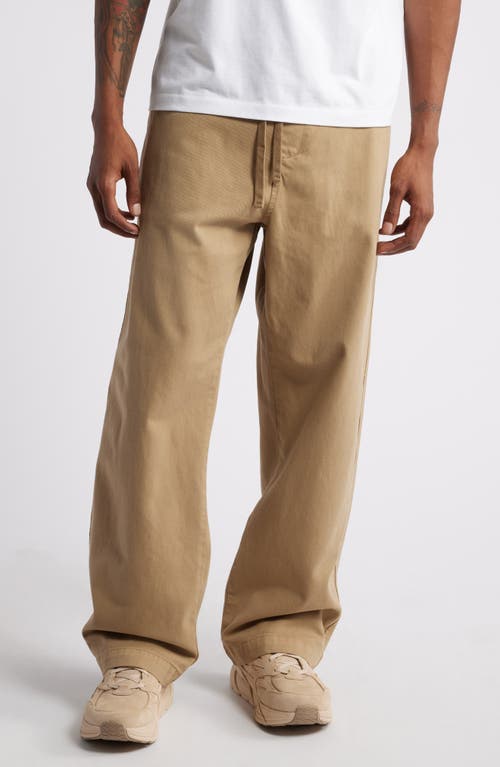 Carhartt Work In Progress Floyde Tie Waist Pants in Leather Garment Dyed 