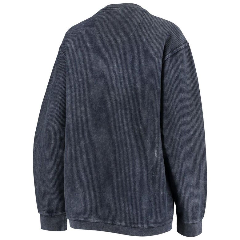 Shop Pressbox Navy Notre Dame Fighting Irish Comfy Cord Vintage Wash Basic Arch Pullover Sweatshirt