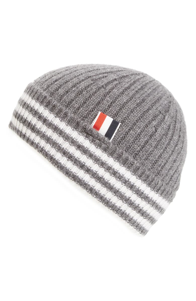 Thom Browne Rib Knit Cashmere Beanie Nordstrom Thom Browne Rib Knit Cashmere Beanie Nordstrom