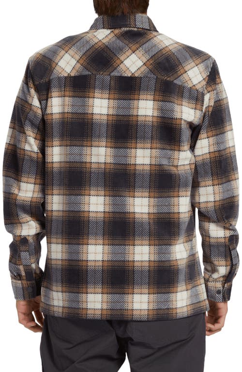 Shop Quiksilver Surf Days Print Fleece Overshirt In Portabella Print