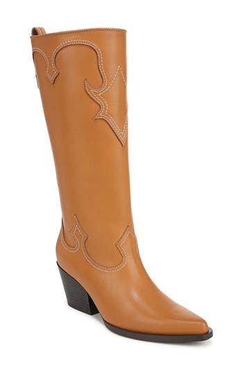 Zodiac Dawson Western Boot In Cuoio Brown