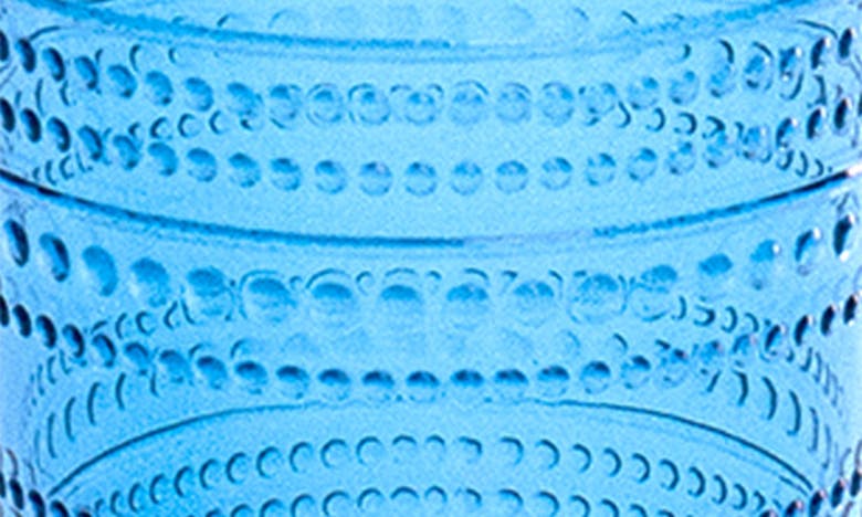 Shop Tarhong Beaded Set Of 6 Jumbo Drinking Glasses In Blue