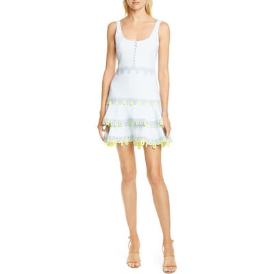 Jonathan Simkhai Guipure Lace Minidress, Blue