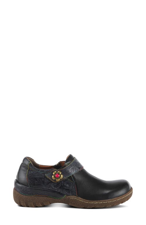 L'artiste By Spring Step Gyarados Flat In Black Multi