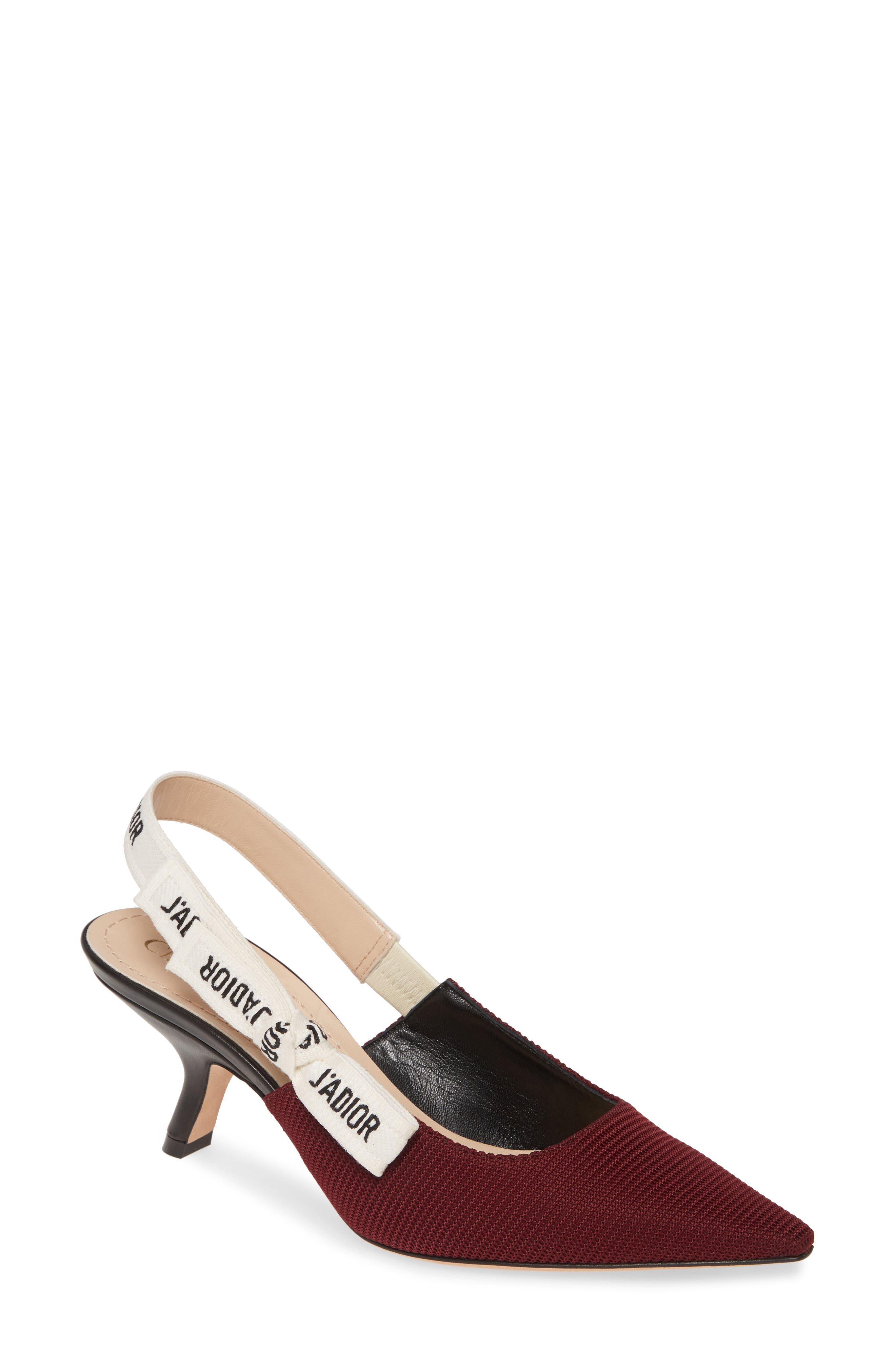 Dior Slingback Pump In Red | ModeSens