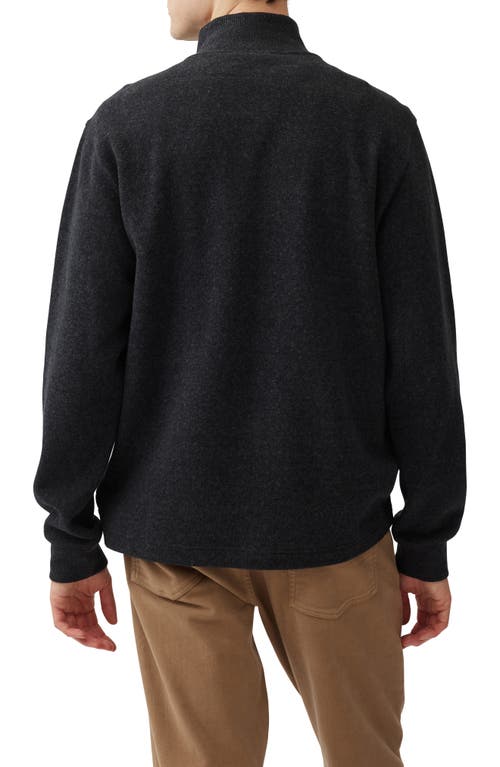 Rodd & Gunn Alton Ave Quarter Zip Sweater In Asphalt