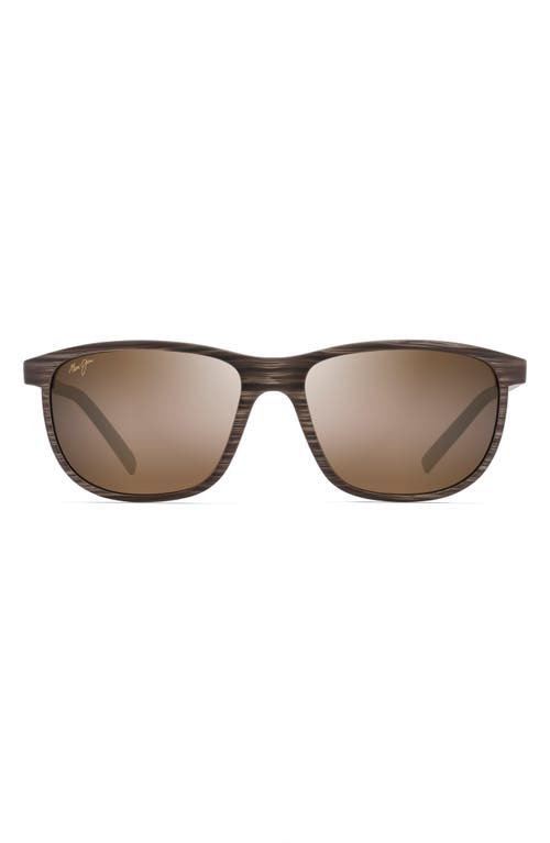 Maui Jim Lele Kawa Classic Sun 58mm PolarizedPlus2® Sunglasses in Brown Stripe/Hcl Bronze