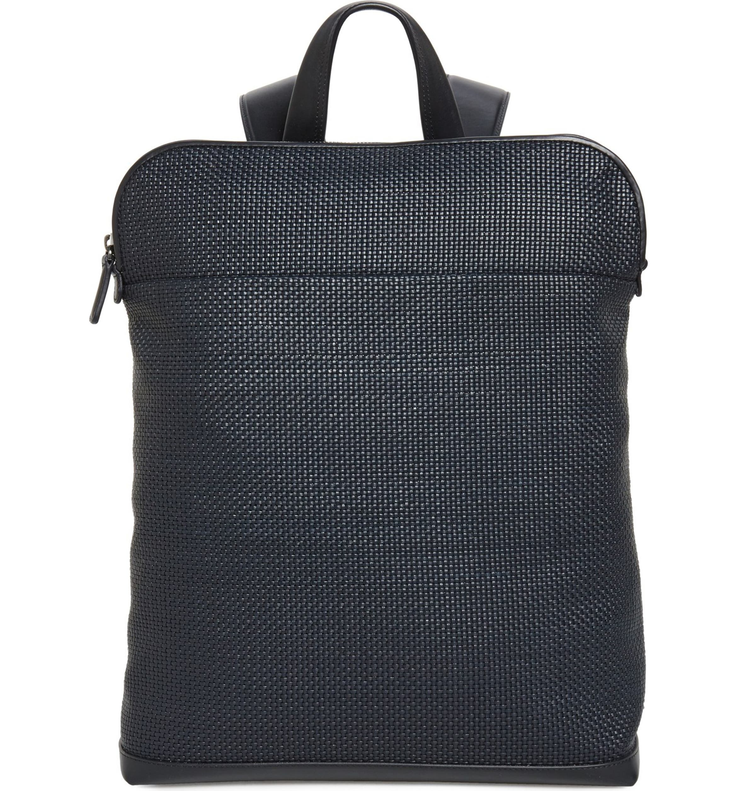 Ermenegildo Zegna Woven Leather Backpack | Nordstrom