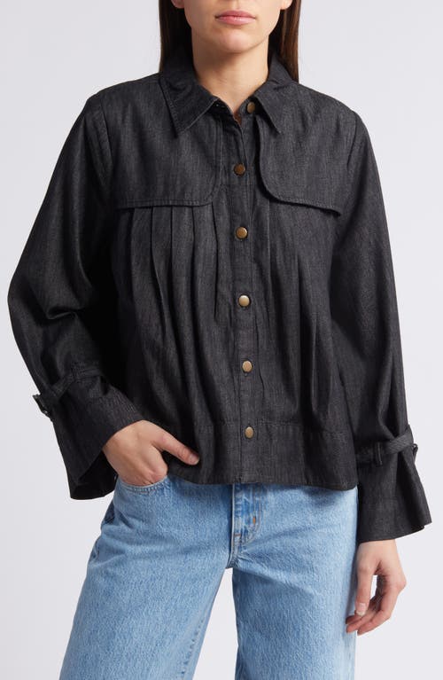 Shop Cleobella Larsen Denim Jacket In Black