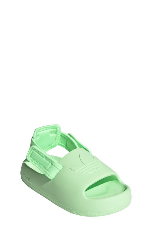 adidas Adifoam Adilette Slide Sandal in Green Spark at Nordstrom, Size 2 M