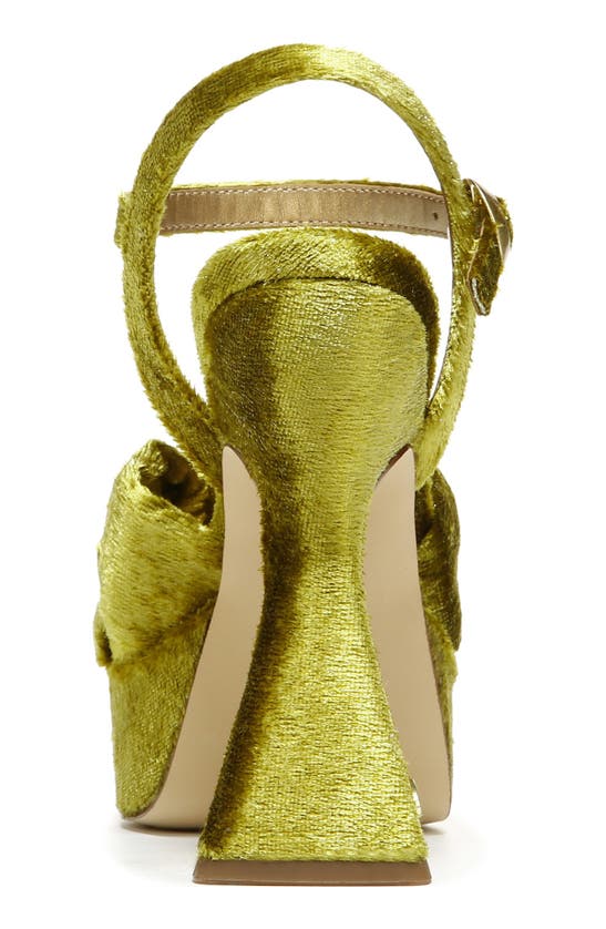 Circus Ny Audrea Platform Sandal In Chartreuse