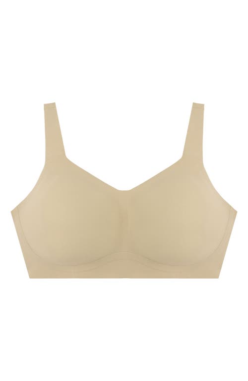Evelyn & Bobbie Women's Neutrals Structured Scoop Bra In Sand In Sand