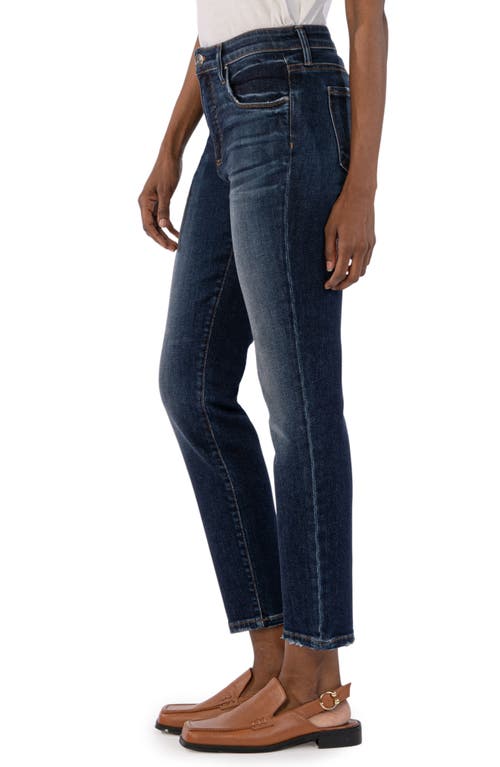 Shop Kut From The Kloth Reese Fab Ab High Waist Crop Straight Leg Jeans In Enchantment