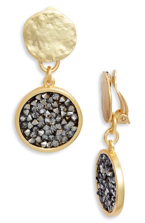 Karine Sultan Crystal Clip On Earrings in Gold at Nordstrom