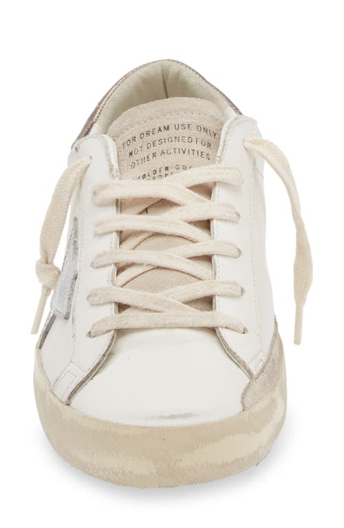 Shop Golden Goose Super-star Sneaker In White/silver