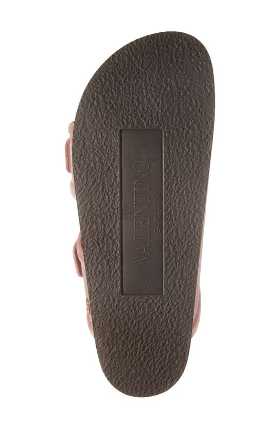 Valentino Anywear Slide Sandal In Lip/ Sigaro
