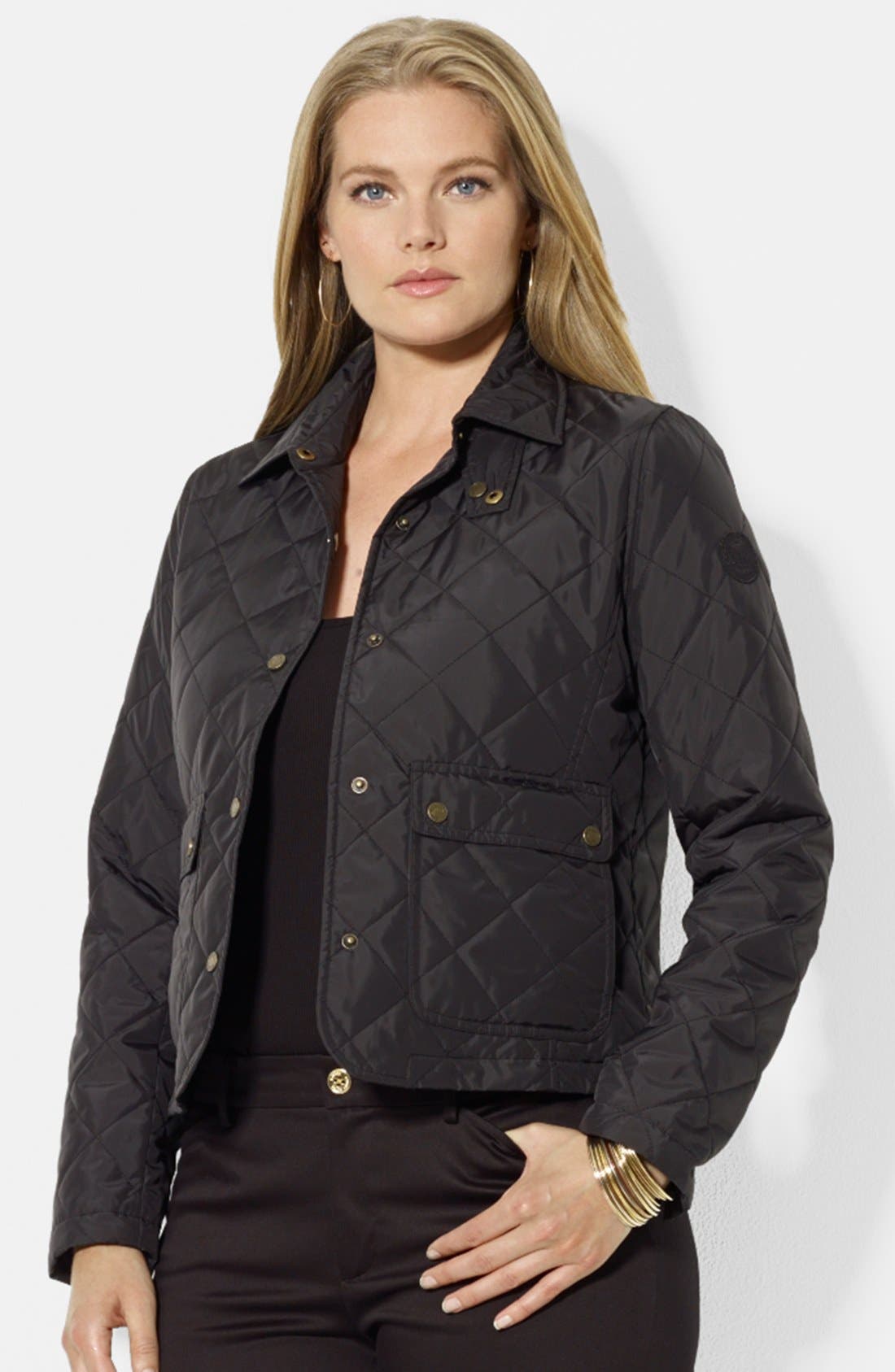 Lauren Ralph Lauren Quilted Barn Jacket (Plus Size) Nordstrom