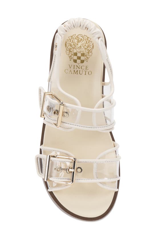 Shop Vince Camuto Anivay Sandal In Clear Coconut