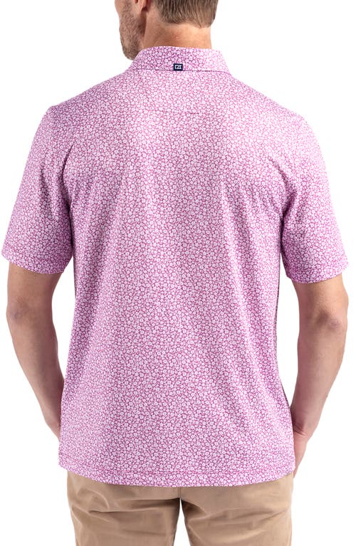 Cutter & Buck Pike Flora Print Polo In Gelato