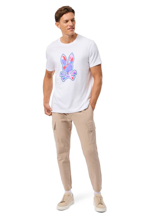 Shop Psycho Bunny Norridge Pima Cotton Graphic T-shirt In White