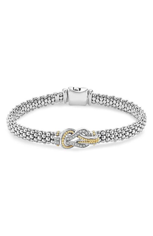 LAGOS Newport Rope Bracelet in Diamond at Nordstrom, Size 7