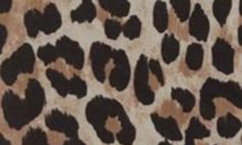 Mango Animal Print Midi Slipdress In Medium Brown