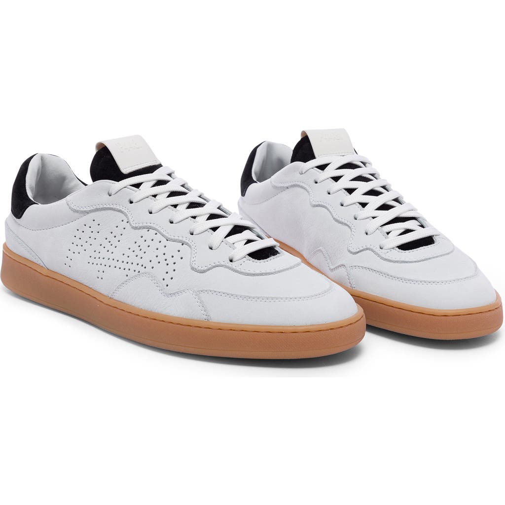 P448 Yam Low Top Sneaker In White-nero
