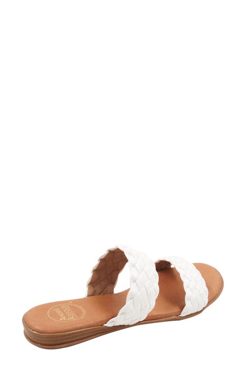 Andre Assous Naria Slide Sandal In White