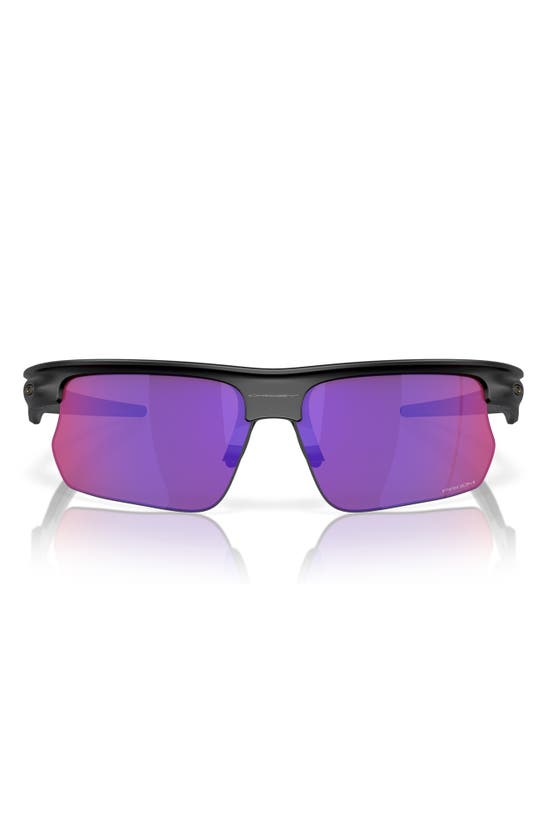 Shop Oakley Bisphera 68mm Prizm™ Gradient Oversize Rectangular Sunglasses In Crystal Grey