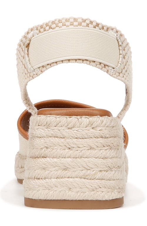 Shop Zodiac Noreen Espadrille Wedge Sandal In Bone White/tan Fabric