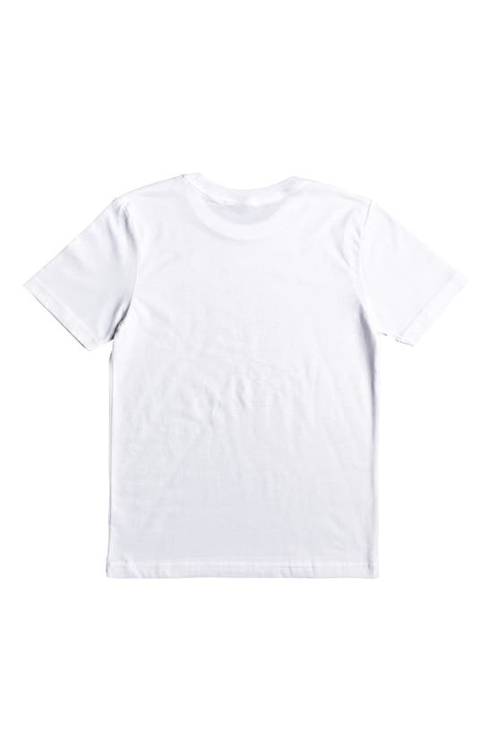 Shop Quiksilver Kids' Monster Van Cotton Graphic T-shirt In White