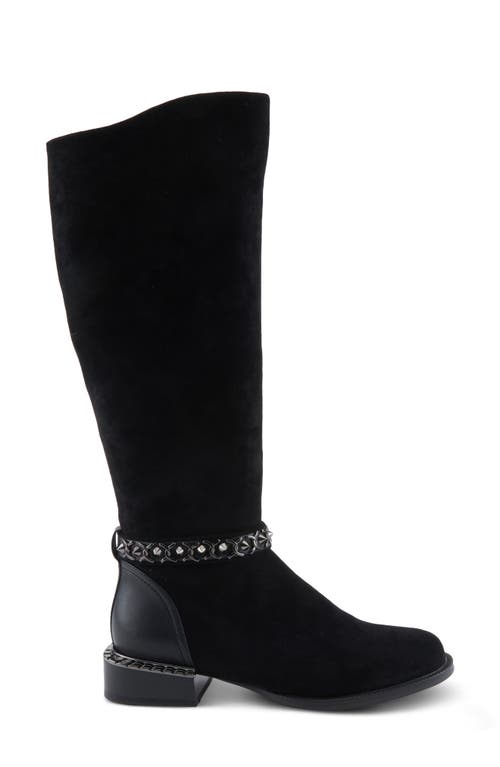 Azura By Spring Step Machino Knee High Boot In Black