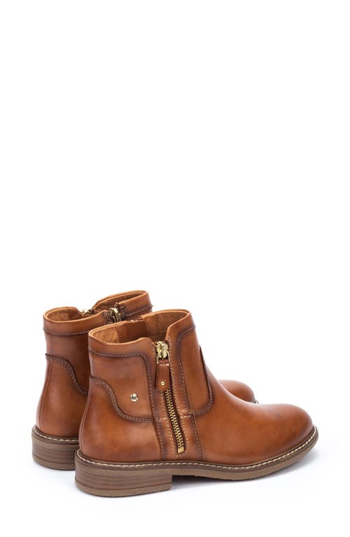 Pikolinos Aldaya Zip Bootie In Brandy