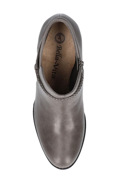 Bella Vita Women's Audrina Block Heel Booties In Grey