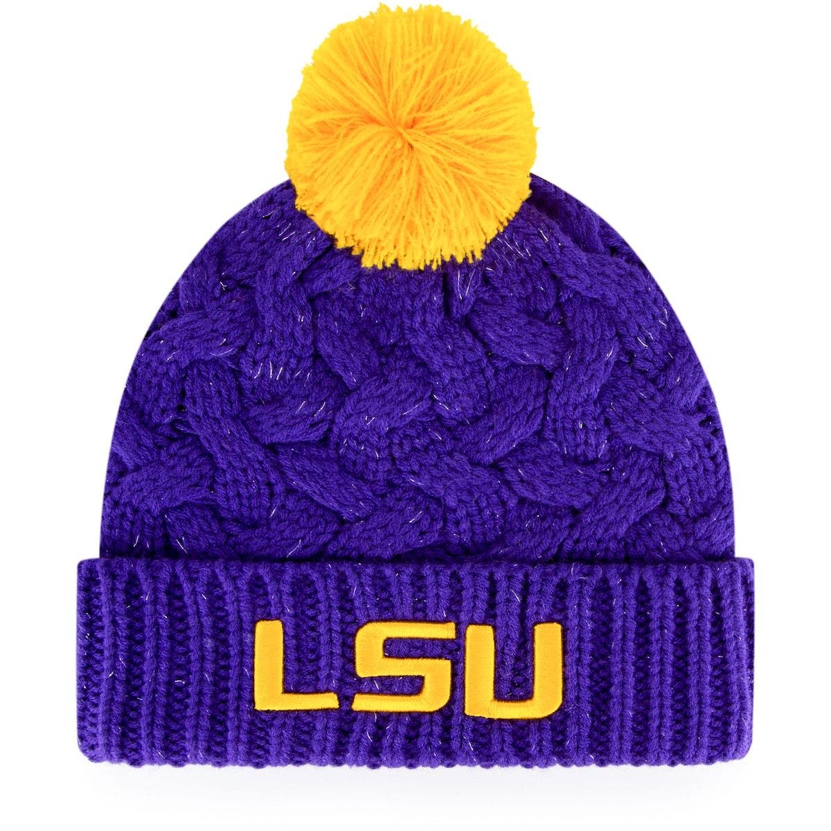 Purple LSU Tigers Fiona Cuffed Knit Hat 