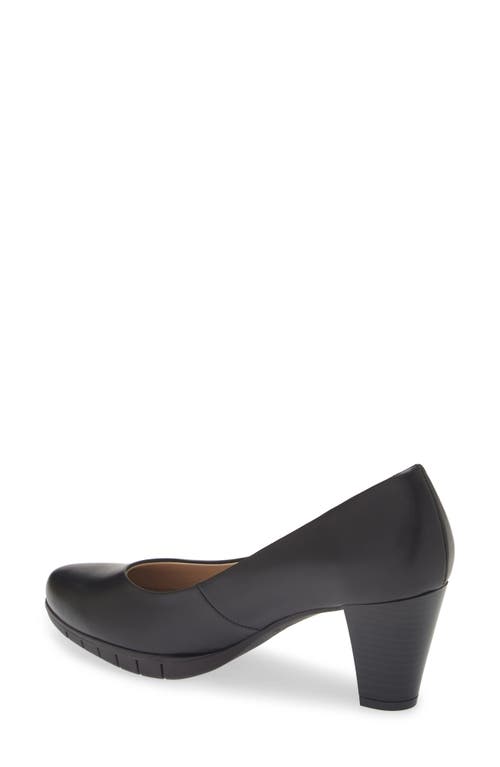 Wonders Classic Pump In Black Leather