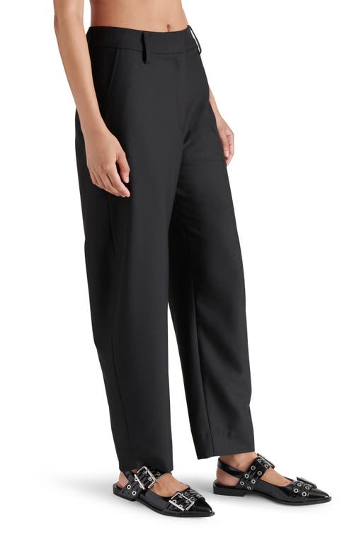 Shop Steve Madden Junia Barrel Leg Pants In Black