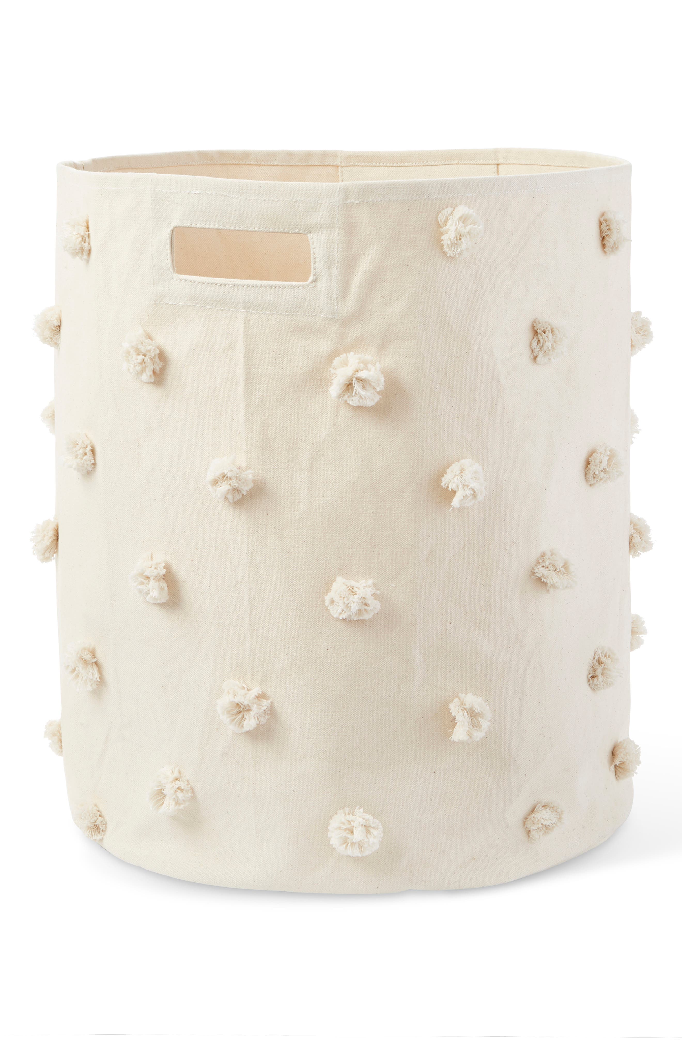 Pehr Pompom Canvas Hamper Nordstrom