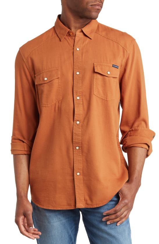 Lucky Brand Western Button-up Shirt In Glazed Ginger