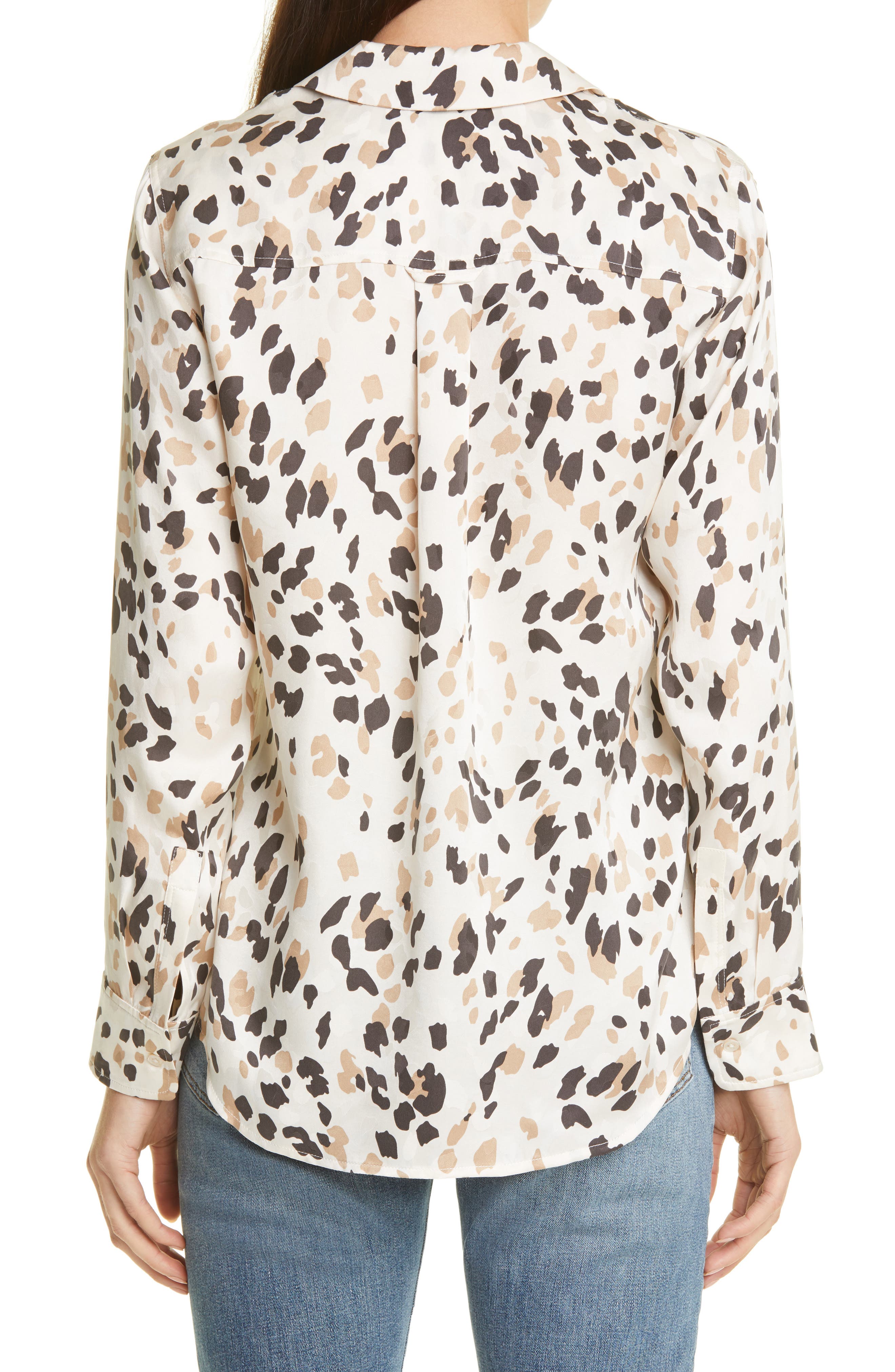 Rails Rebel Abstract Animal Print Silk 