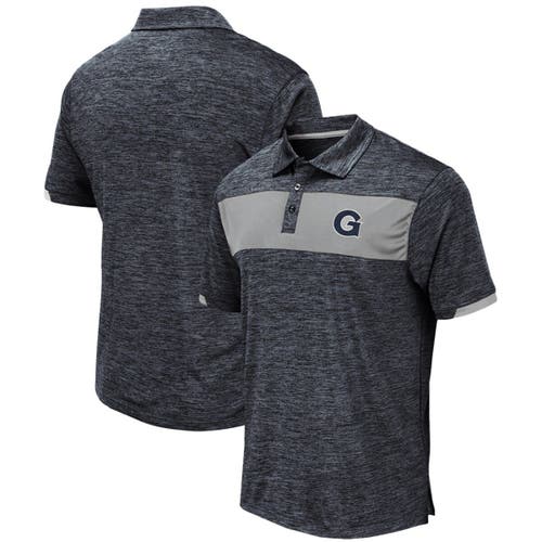 Men's Colosseum Navy Georgetown Hoyas Nelson Polo