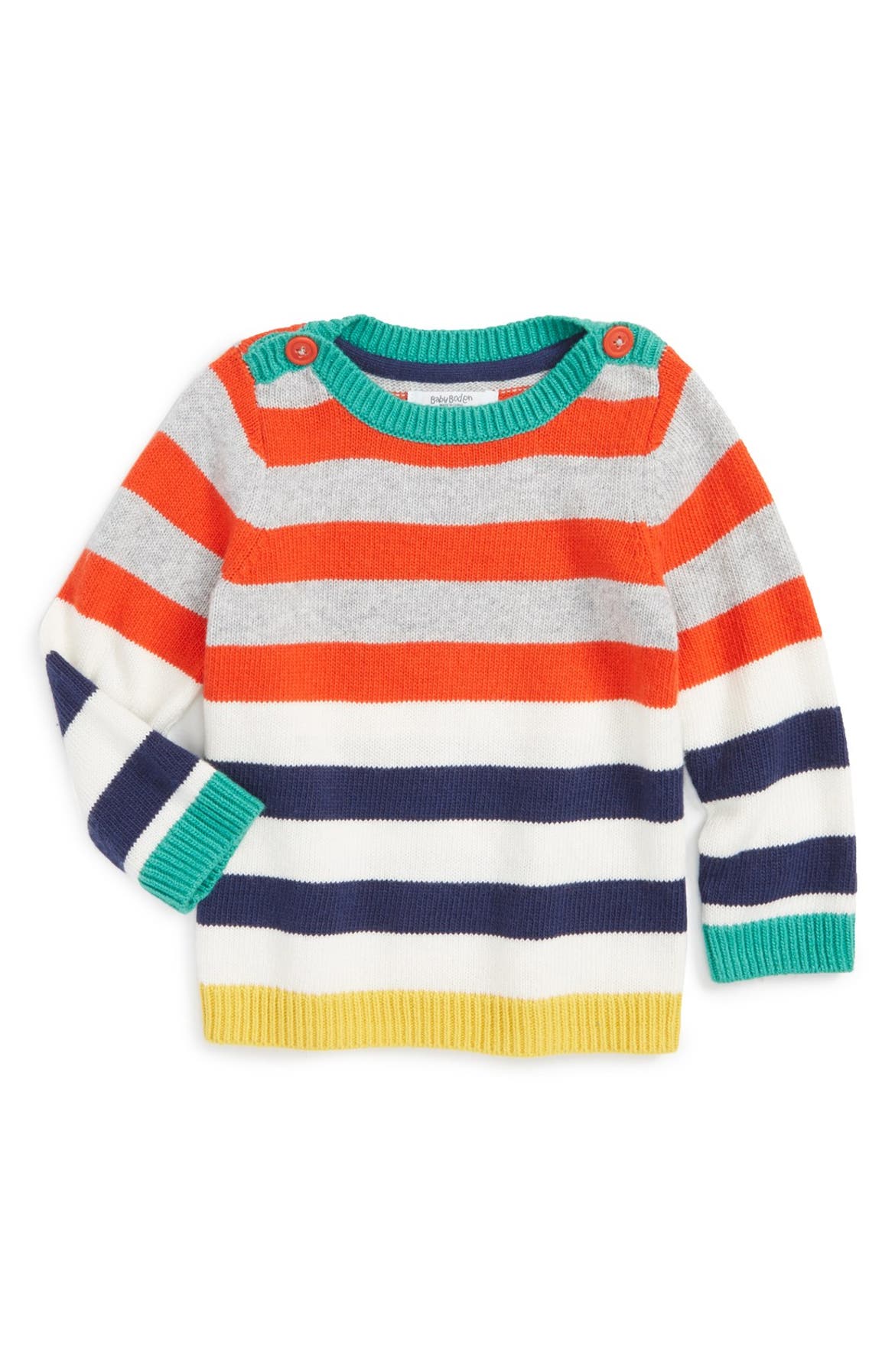 Mini Boden 'Festive' Stripe Sweater (Baby Boys) | Nordstrom