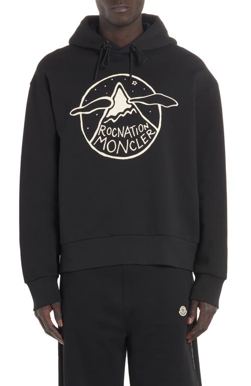 x Roc Nation Cotton Graphic Hoodie in Black