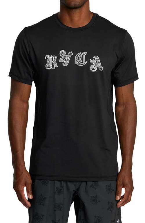 Shop Rvca Benj Vent Logo Graphic T-shirt In Black