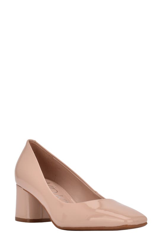 CALVIN KLEIN ALANTA SQUARE TOE PUMP