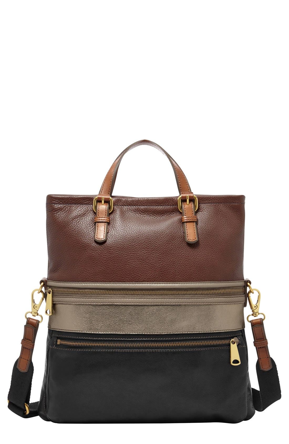 fossil foldover tote