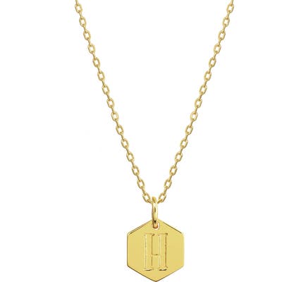 Stella + Ruby Monogram Initial Pendant Necklace