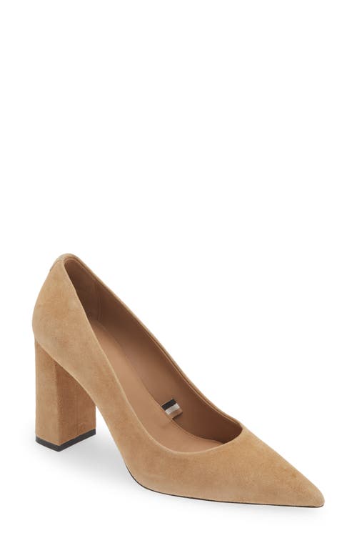 Shop Hugo Boss Boss Janet Pointed Toe Pump In Light Beige